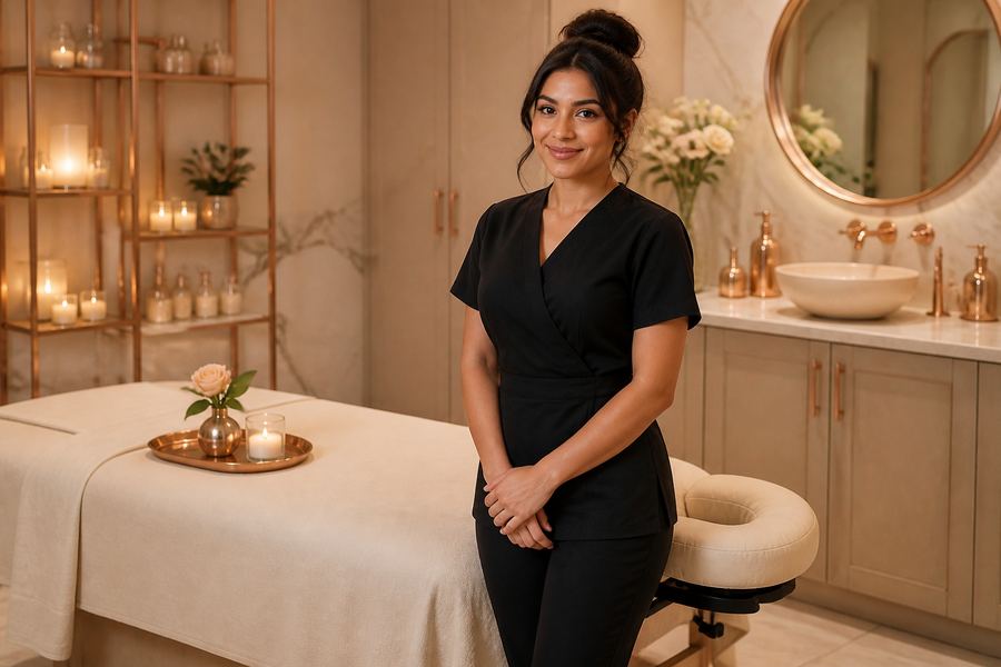 Cute Latina massage therapist in luxury spa room Las Vegas